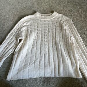 White Knit Sweater
